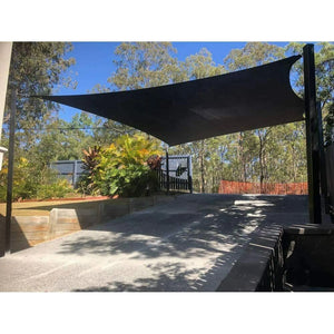 Cerbior 50% UV Block Shade Cloth Sun Shade Plant Cover Greenhouse 10 x 16 ft, Black