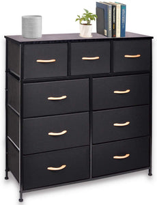 CERBIOR Wide Drawer Dresser Storage Organizer 9-Drawer Closet Shelves, CERBIOR Wide Drawer Dresser Storage Organizer 9-Drawer Closet Shelves,