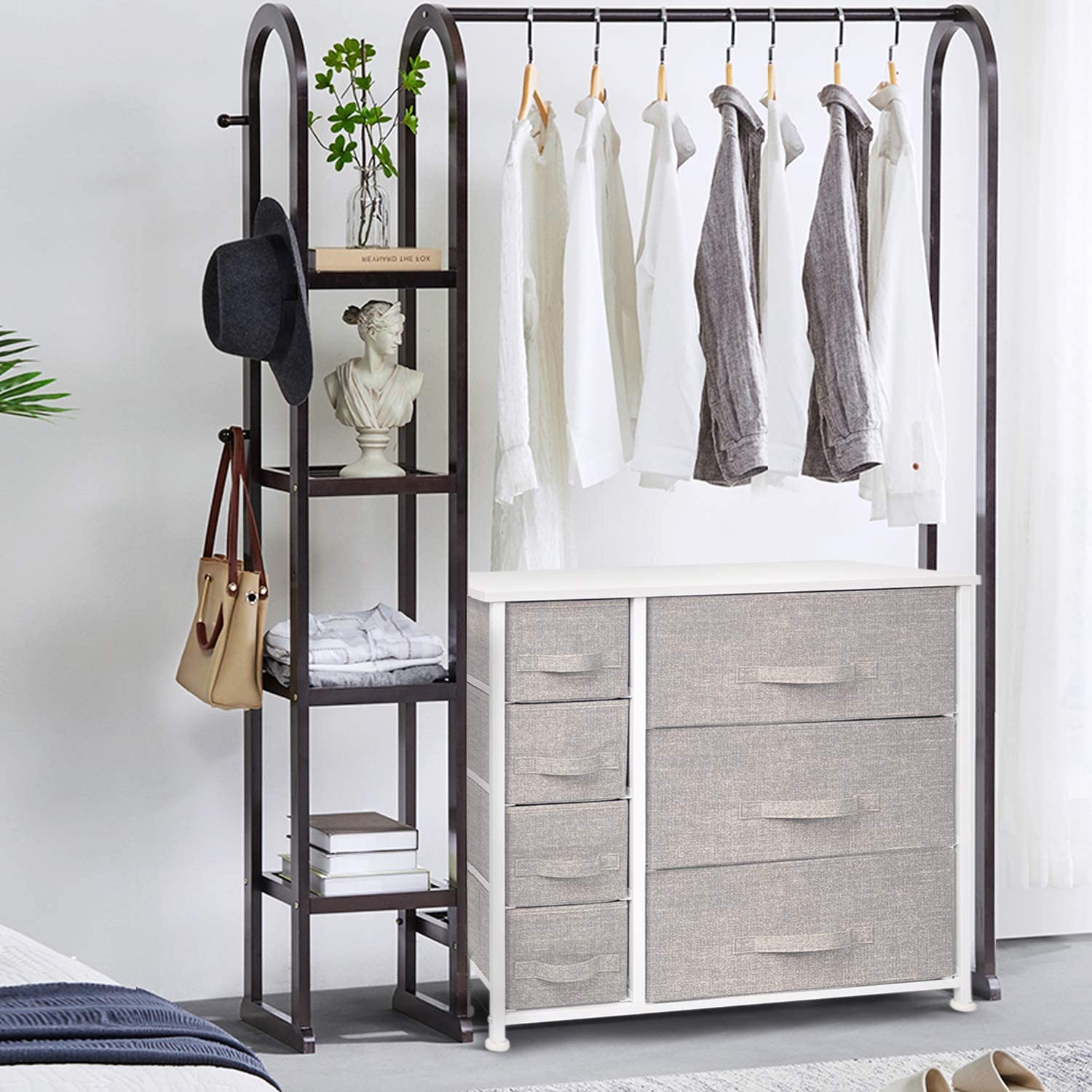 CERBIOR Drawer Dresser Storage Organizer 7-Drawer Closet Shelves, Stur CERBIOR Drawer Dresser Storage Organizer 7-Drawer Closet Shelves, Stur